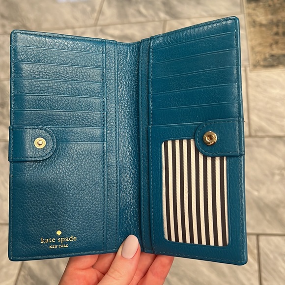 Teal blue wallet - Picture 2 of 3